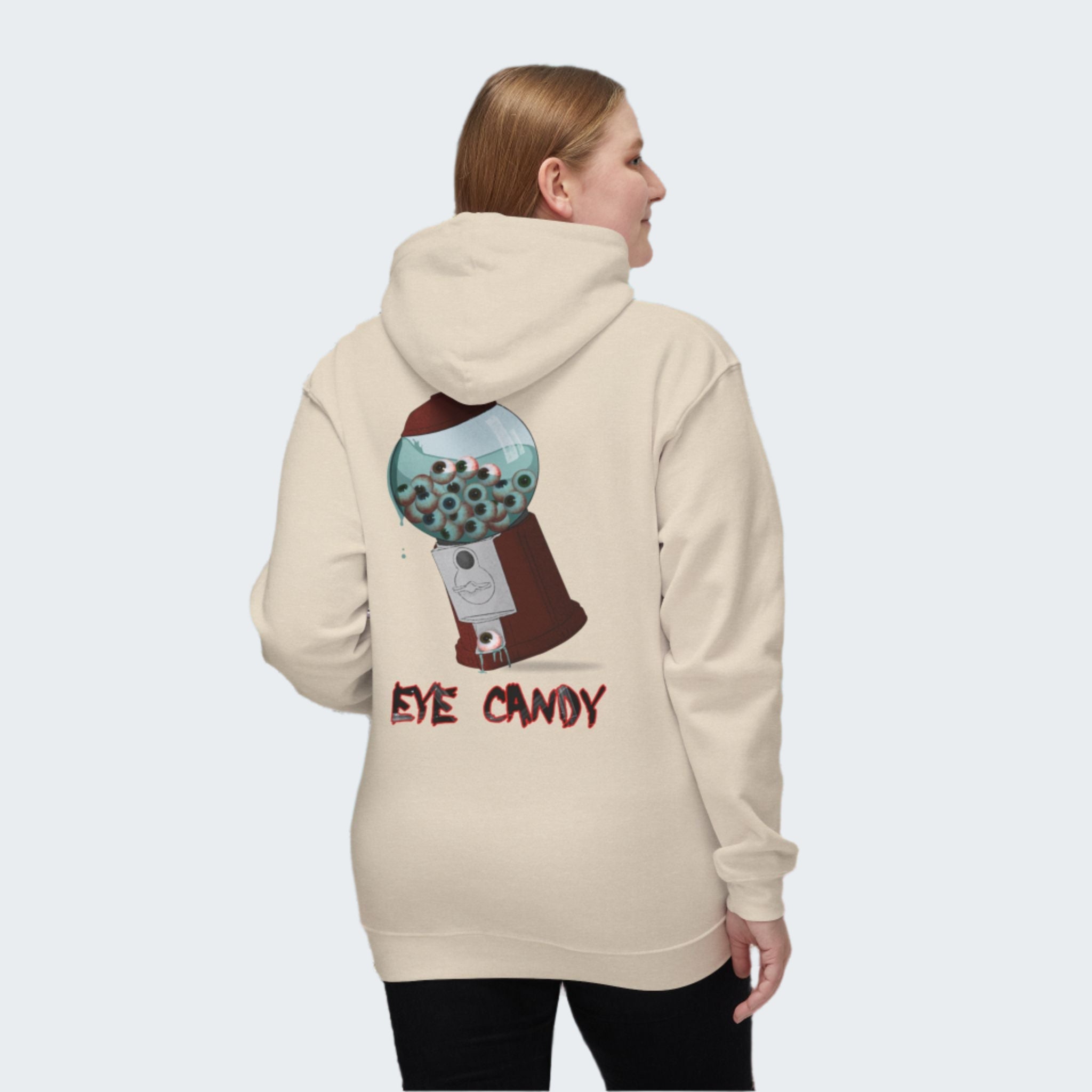Eye Candy Pullover Hoodie – Cream