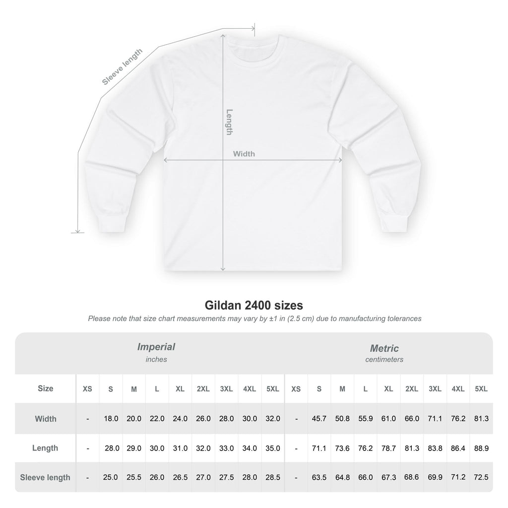 Unisex Long Sleeve Tee with Jungle King Design