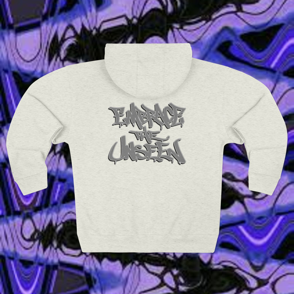 Embrace the Unseen Zip-Up Hoodie-Unisex