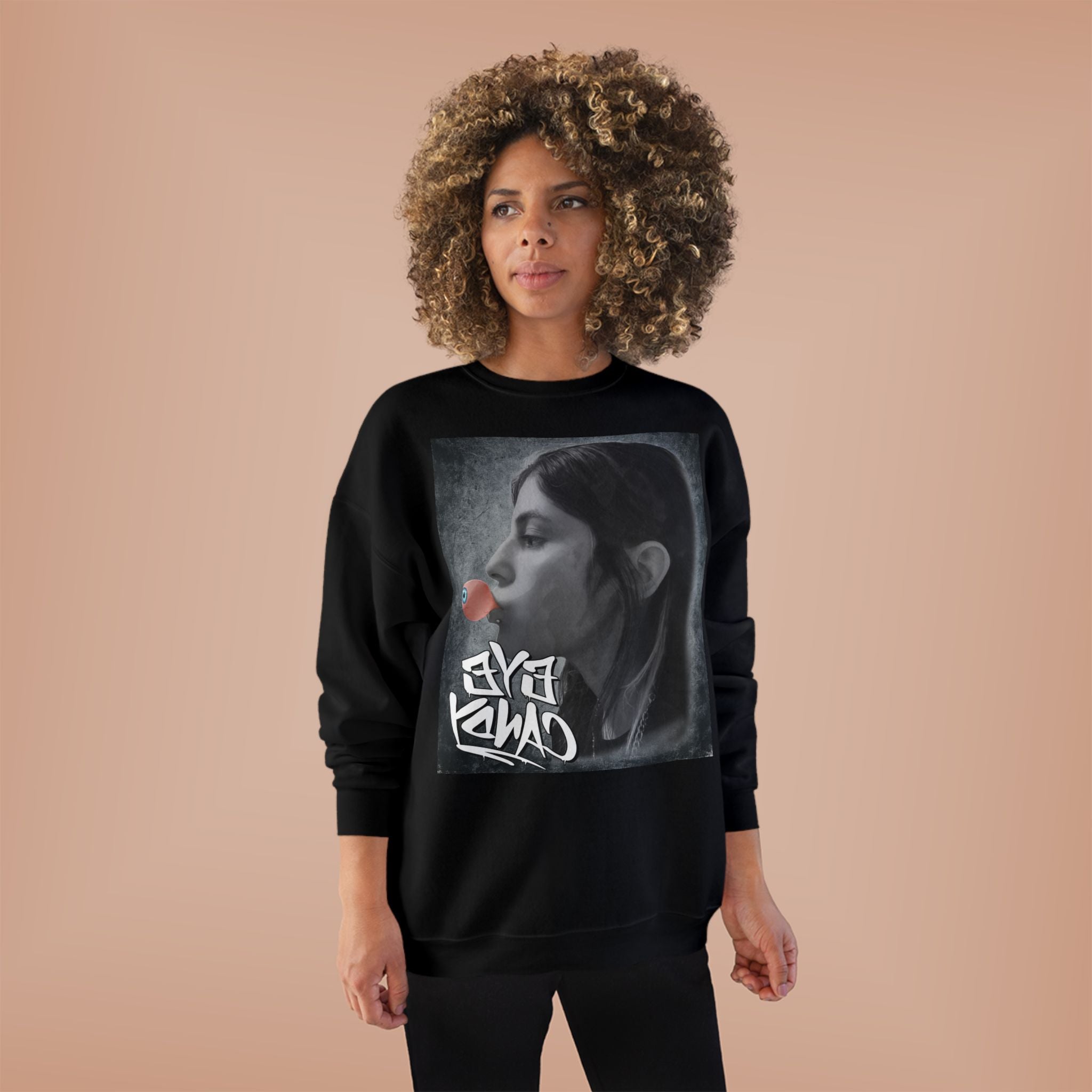 Eye Candy Mirror Image Crew Neck Sweatshirt-Unisex