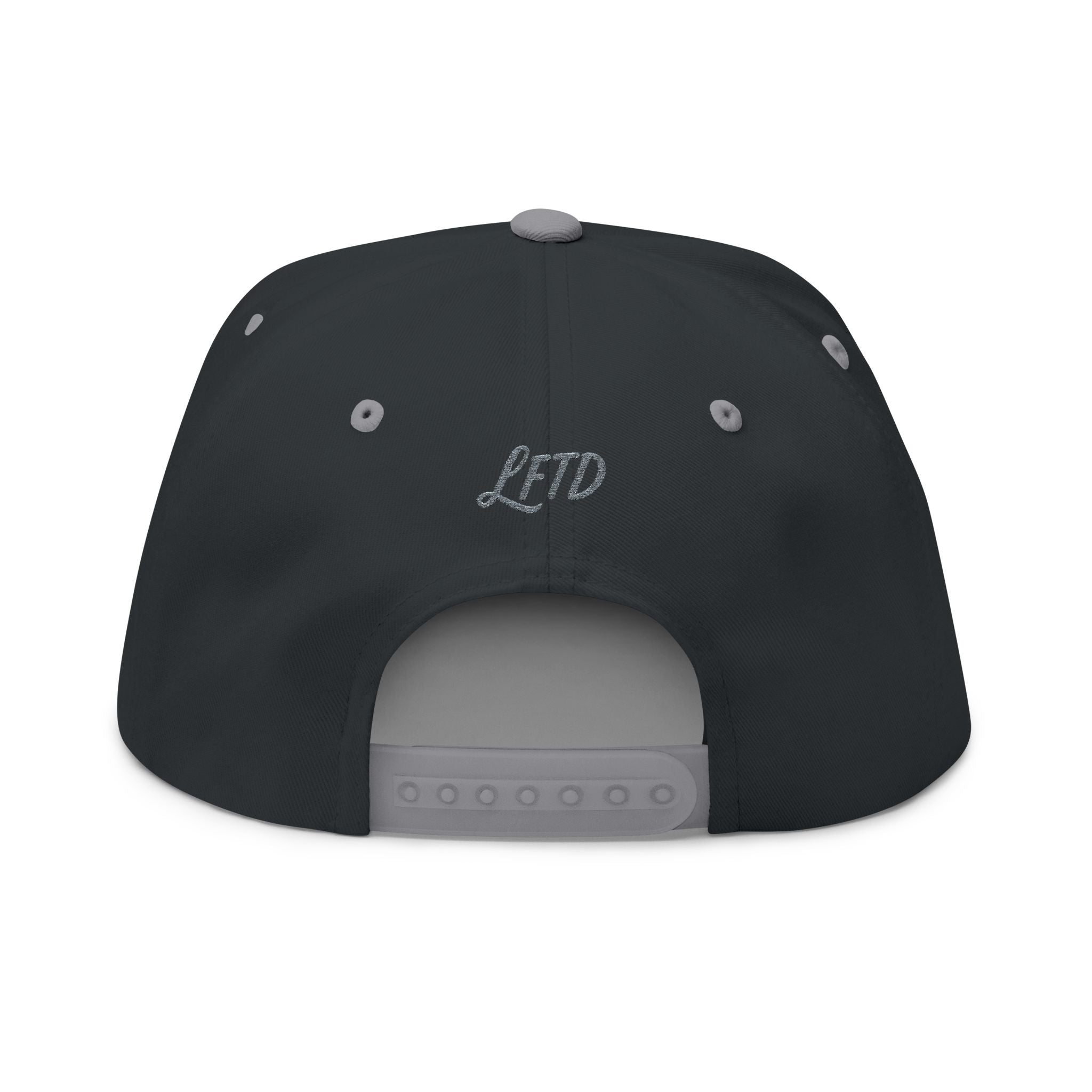 Lifted Embroidered Flat Bill Cap