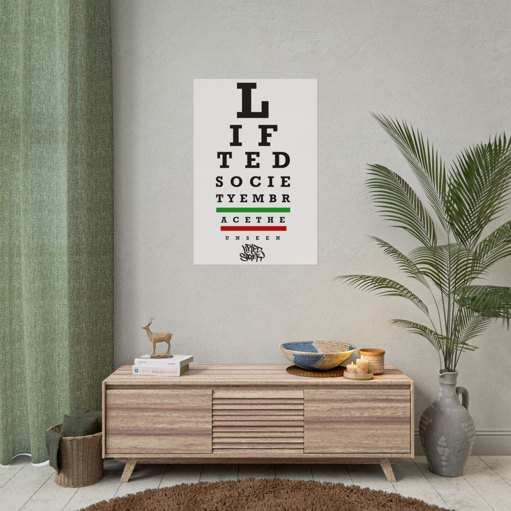 Lifted Society - Eye Chart Rolled Poster
