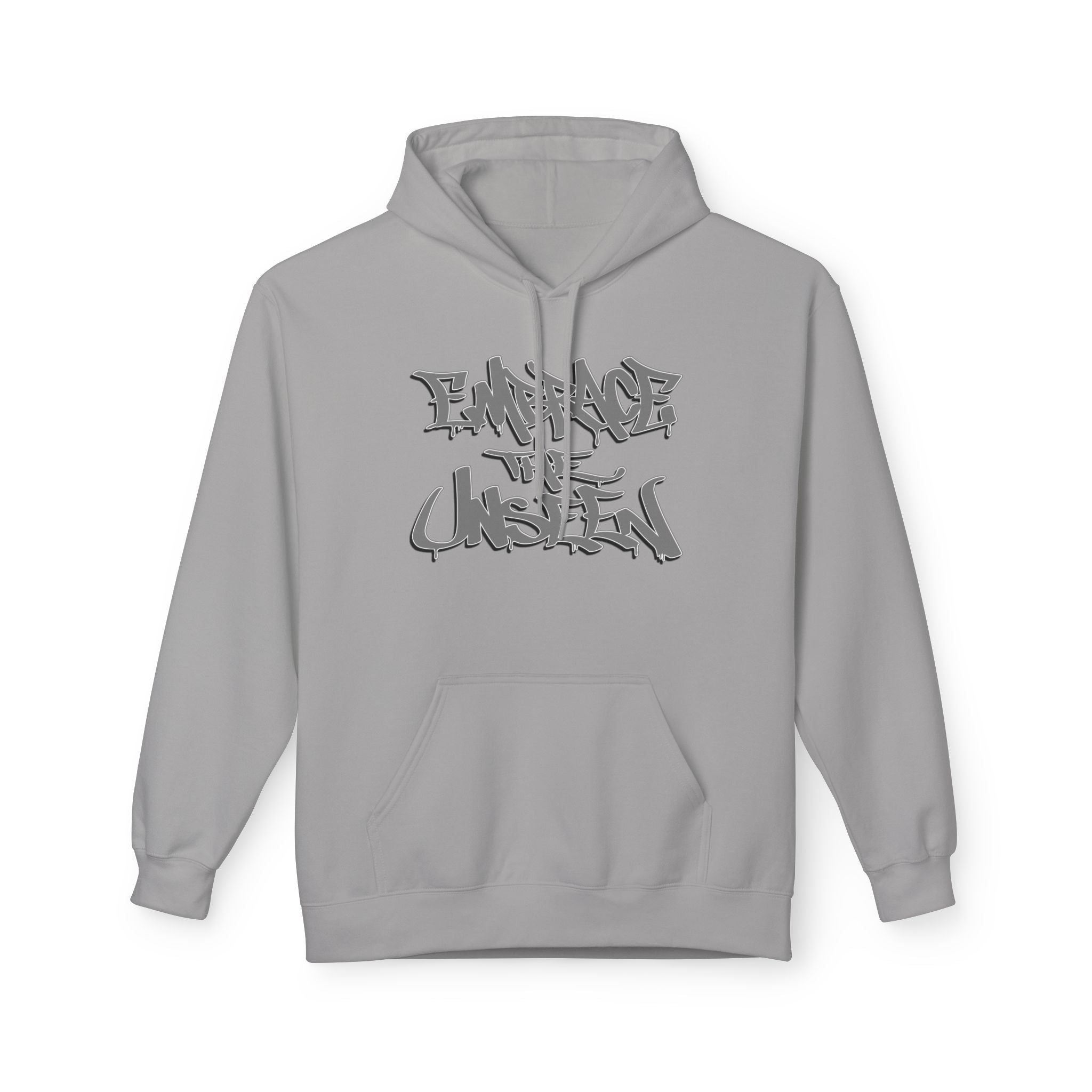 Graffiti-Inspired Unisex Fleece Hoodie - Embrace the Unseen